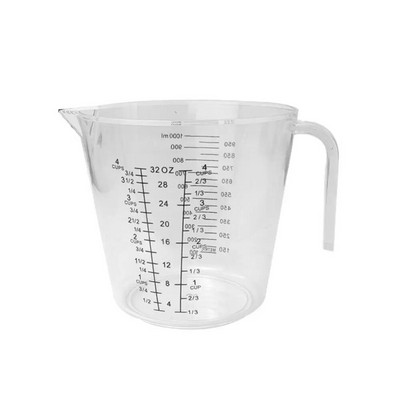 300/600/1000 ml matavimo puodelis skaidrus karščiui atsparus plastikinis pieno vandens skalės matavimo indelis mikrobangų krosnelė kepimui