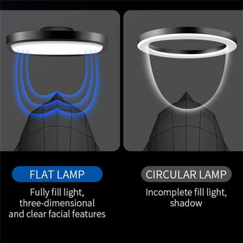 НОВО LED осветление за настолен панел Игра Live Youtube Key Light Въздушна димируема лампа за фотографско студио Запълваща светлина със стойка за телефон