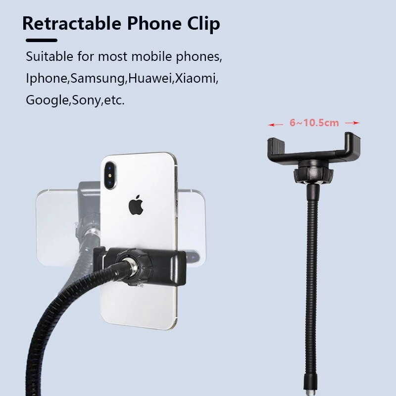 Pašbildes gredzena gaisma ar statīvu, apaļa gredzena lampa 26 cm LED gredzena gaisma tālrunim labās gaismas gaisma Foto uzņemšana Beringa gaismas apgaismojums