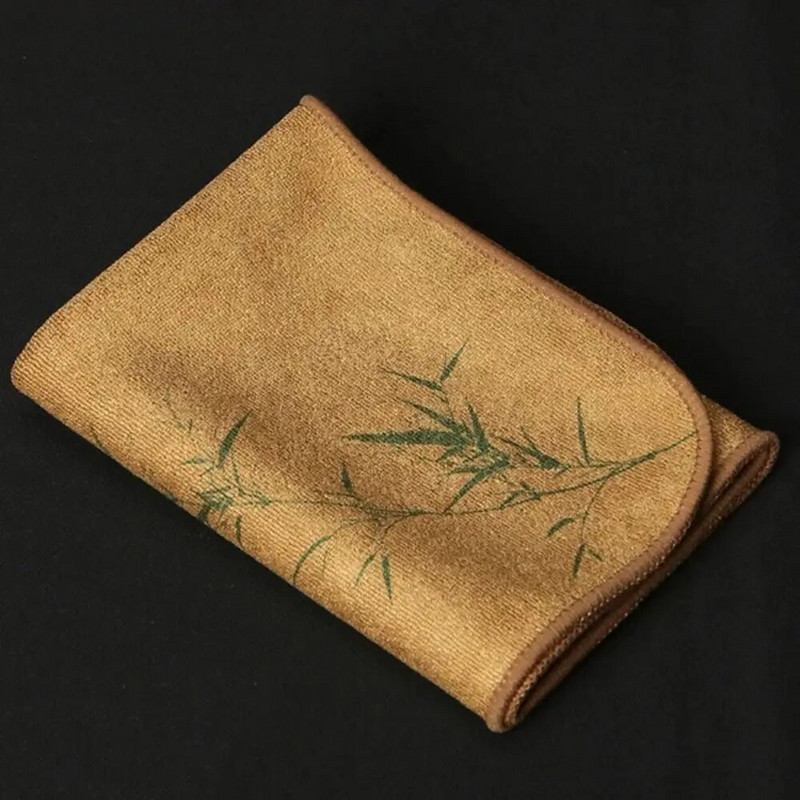 Kinietiško stiliaus Zen arbatos šluostė, puikiai sugerianti sutirštinta arbatos servetėlė 30 cm kvadratinė paprasta stalo valymo priemonė