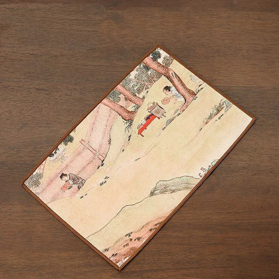 Senovinio stiliaus vandenį sugeriantis arbatos rankšluostis Kūrybiškas kinų stiliaus arbatos puodelis pagalvėlė arbatos rankšluostis Daugiafunkcinis spalvotas arbatos audinys LE779