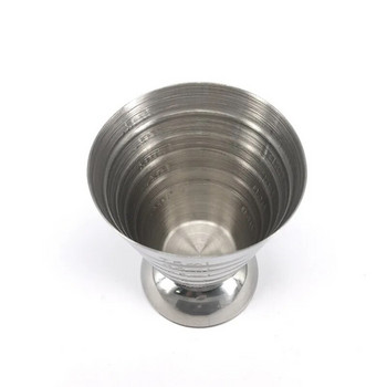 Мерителна чаша за коктейлна чаша, градуиран измервателен пръстен, чаша за унция, неръждаема стомана 304