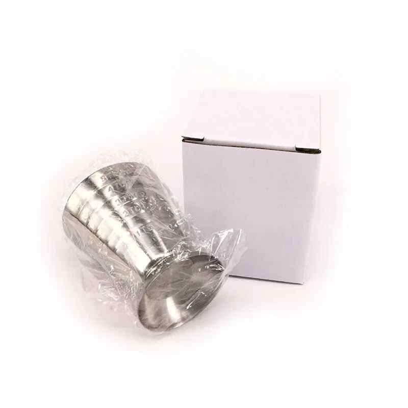 Κύπελλο μέτρησης ποτηριού κοκτέιλ, βαθμονομημένο δαχτυλίδι μέτρησης, κύπελλο ουγγιάς, 304 ανοξείδωτο ατσάλι