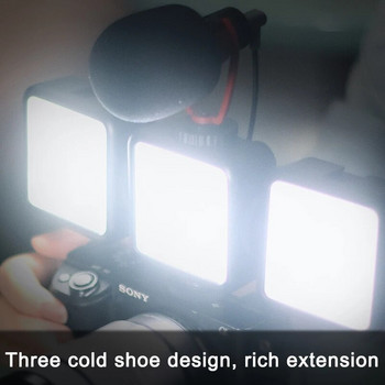 Ulanzi VIJIM VL81 3200k-5600K 850LM 6,5W ρυθμιζόμενο Mini Vlog Fill Light Φως βίντεο LED με Ενσωματωμένη μπαταρία 3000mAh κρύου παπουτσιού
