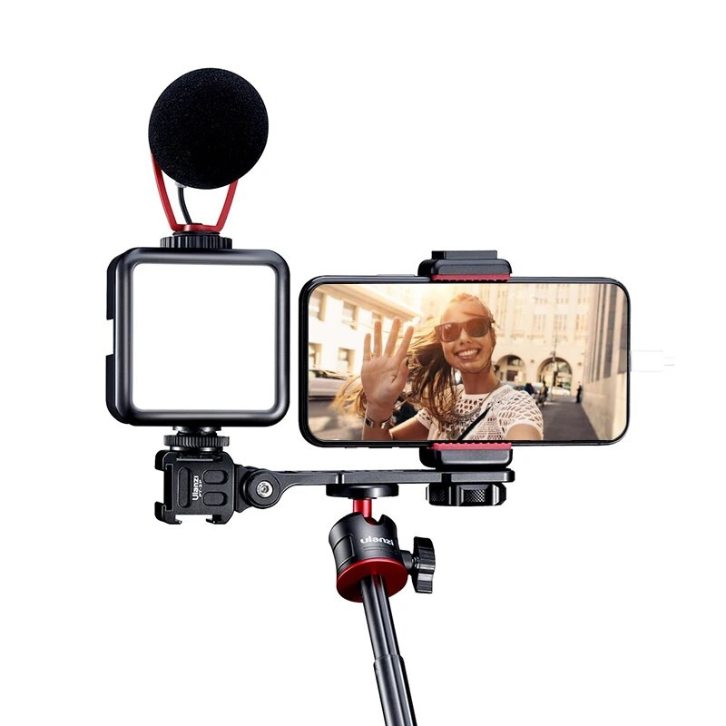 Ulanzi VIJIM VL81 3200k-5600K 850LM 6,5 W pritemdomas mini vaizdo įrašų užpildymo lemputė LED vaizdo lemputė su įmontuota 3000 mAh baterija