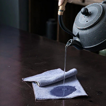 Кърпа за чай за декорация Многофункционална абсорбираща вода Кърпа за маса Широко приложение Памучен лен Творчески сбит стил  