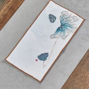 Zomšinis rankšluostis Buitinis Zen arbatos staltiesės Kilimėliai Kiniškos aukščiausios klasės servetėlės Sugeriančios valymo rankšluosčiai Kung Fu arbatos priedai