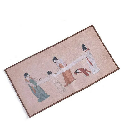 Zomšinis rankšluostis Buitinis Zen arbatos staltiesės Kilimėliai Kiniškos aukščiausios klasės servetėlės Sugeriančios valymo rankšluosčiai Kung Fu arbatos priedai