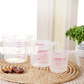 Virtuvės įrankių reikmenys Kokybiškas puodelis su graduota kokybe Virtuvės plastikinis matavimo puodelis Ąsočio išpylimo snapelis Paviršiaus jarra. medidora