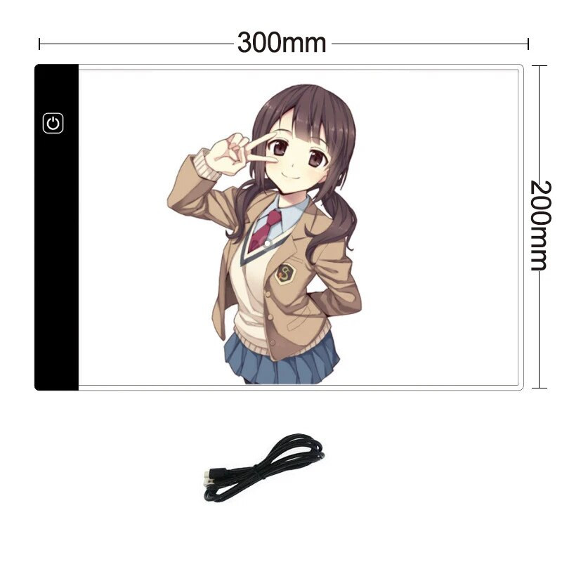 mažas A4 piešimo planšetinis kompiuteris USB Led Light Pad Tracing lenta Vaikų žaislas Deimantinis dažymo įrankis Lavinantis vaikams Kūrybinės dovanos