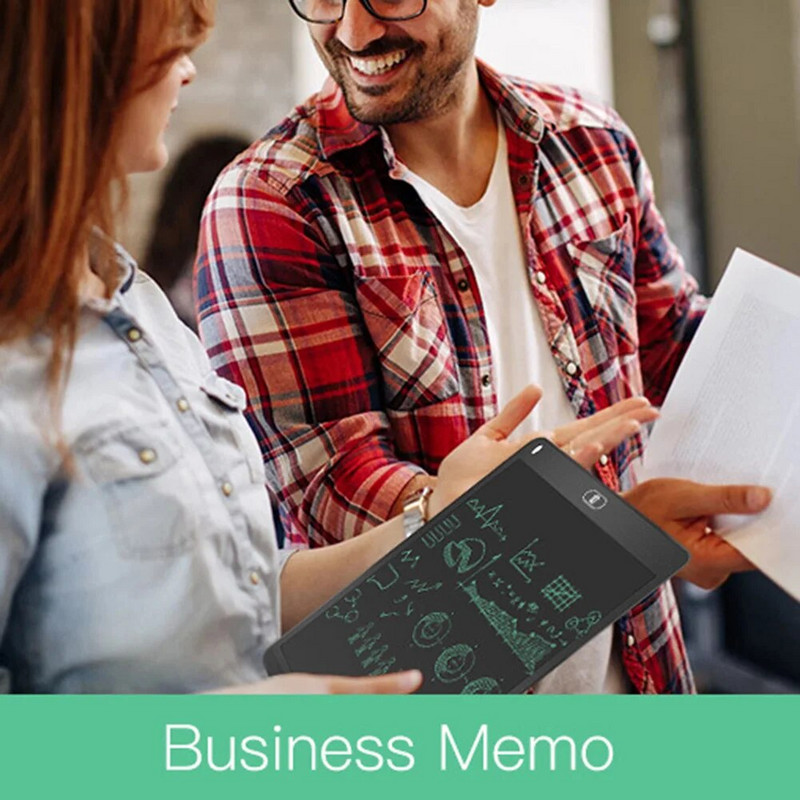 Nešiojami 12 colių LCD rašymo planšetės Nešiojami elektroniniai planšetiniai kompiuteriai skaitmeniniai itin ploni piešimo ranka rašymo bloknotai