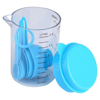 1/2/5PCS комплект пластмасови мерителни чаши и лъжици мярка чай кафе кухненски прибори за печене инструменти съдове за печене кухненски инструменти в кутия