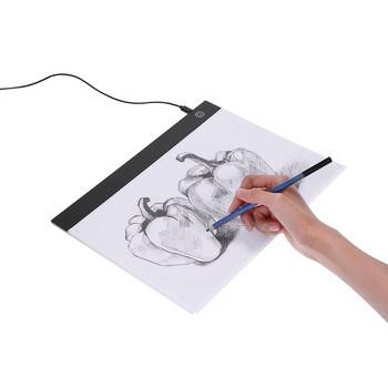LED графичен таблет за писане, рисуване, светлинна кутия, проследяваща дъска, подложки за копиране, цифров таблет за рисуване, маса за копиране Artcraft A4, LED дъска