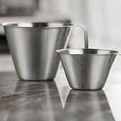 Nerūdijančio plieno matavimo puodelis Ergonomiška rankena Ąsočio puodelis Puodo ąsočio puodelis Pieno kavos uncijos puodelis Puodelių puodeliai Virtuvės įrankiai