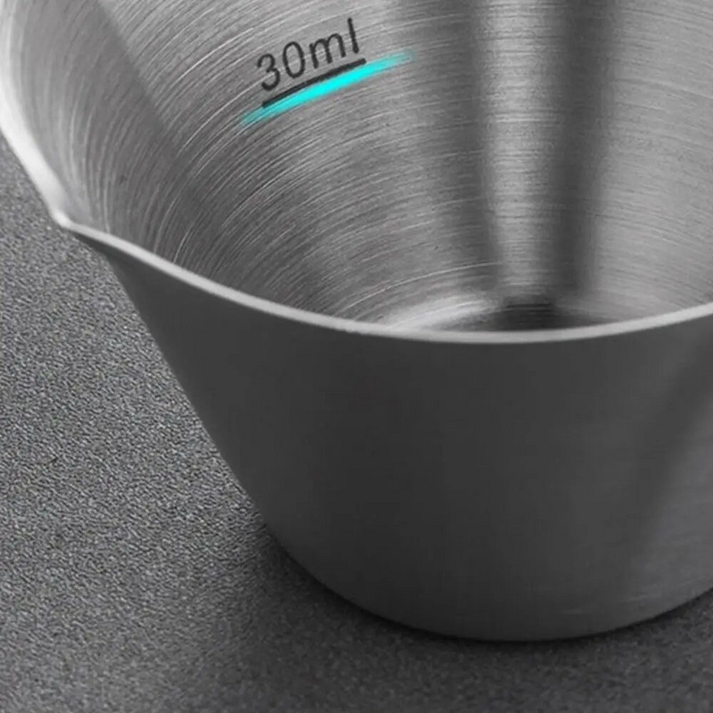 Nerūdijančio plieno matavimo puodelis Ergonomiška rankena Ąsočio puodelis Puodo ąsočio puodelis Pieno kavos uncijos puodelis Puodelių puodeliai Virtuvės įrankiai