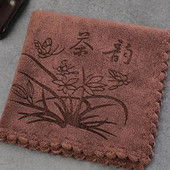 Kinietiško stiliaus storas arbatos rankšluostis Super sugeriantis aukščiausios klasės arbatos rinkinio priedai Stalo kilimėliai Buitinė profesionali skudurinė arbatos servetėlė