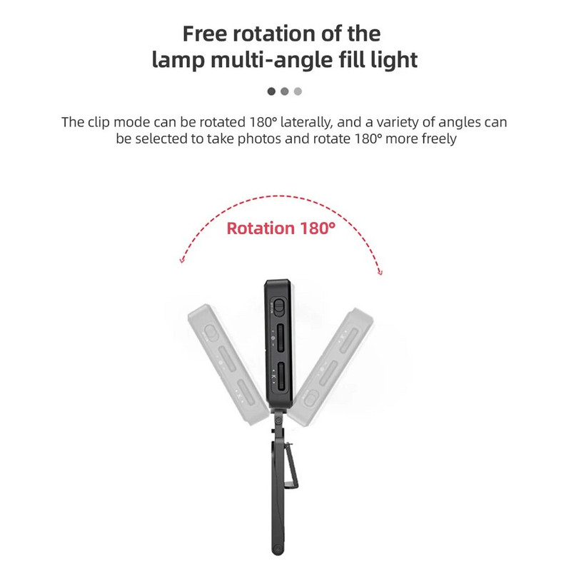 Dviejų spalvų LED vaizdo žurnalo lemputė su 1/4 colio įsriegtomis skylėmis 120 vnt. karoliukai CRI≥95 2500K-9000K spalvos temperatūra su šviesos stovu