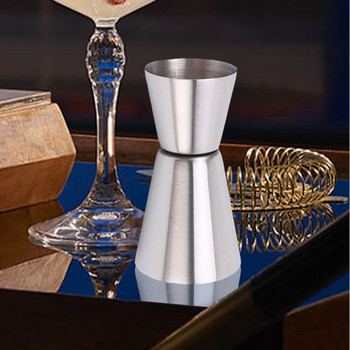 Double Jigger Single Double Shot Drink Spirit Measure Shot Glass Measuring Cup Shot Measure Jigger for Bartender Bar Supplies