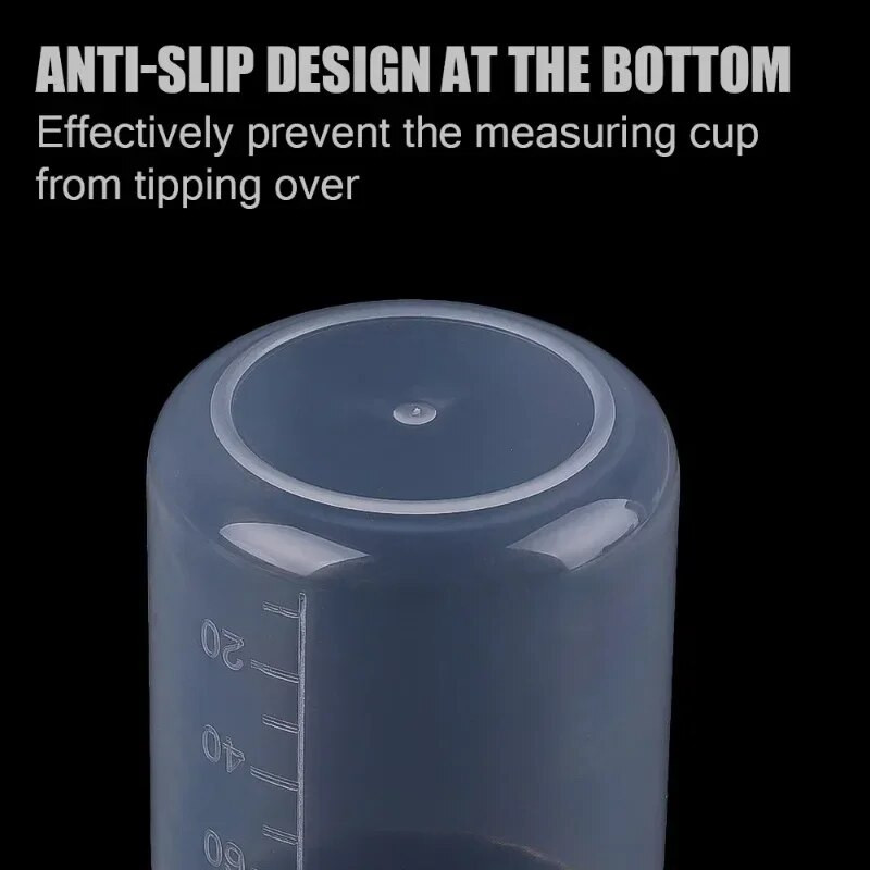 1/12 KOM 100 ML graduirana mjerna posuda, prozirna plastična izlivna laboratorijska posuda za izlijevanje bez ručke Potrepštine za kuhinjski bar