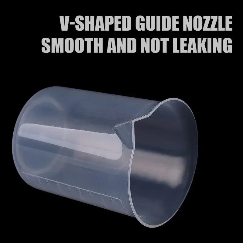 1/12 KOM 100 ML graduirana mjerna posuda, prozirna plastična izlivna laboratorijska posuda za izlijevanje bez ručke Potrepštine za kuhinjski bar