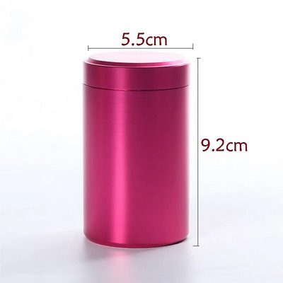 Mini Metal Tea Caddy zárt tárolótartály Hordozható utazási teásdobozok teásdobozok kávédobozok konyhai fűszercukorka tégely