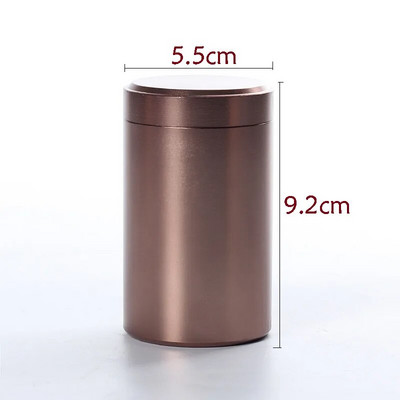 Mini Metal Tea Caddy zárt tárolótartály Hordozható utazási teásdobozok teásdobozok kávédobozok konyhai fűszercukorka tégely