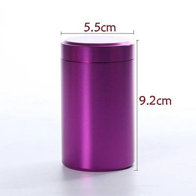 Mini Metal Tea Caddy zárt tárolótartály Hordozható utazási teásdobozok teásdobozok kávédobozok konyhai fűszercukorka tégely