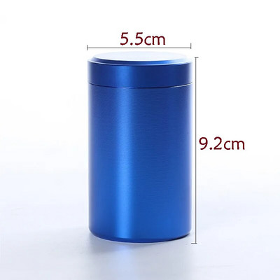 Mini Metal Tea Caddy zárt tárolótartály Hordozható utazási teásdobozok teásdobozok kávédobozok konyhai fűszercukorka tégely