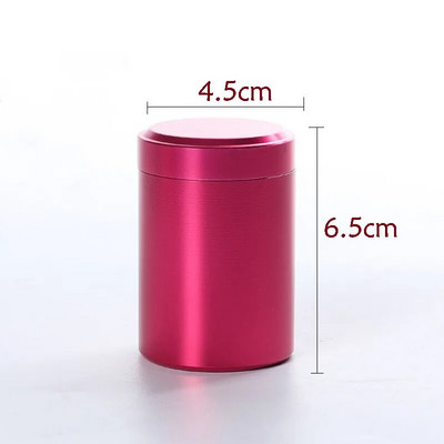 Mini Metal Tea Caddy zárt tárolótartály Hordozható utazási teásdobozok teásdobozok kávédobozok konyhai fűszercukorka tégely