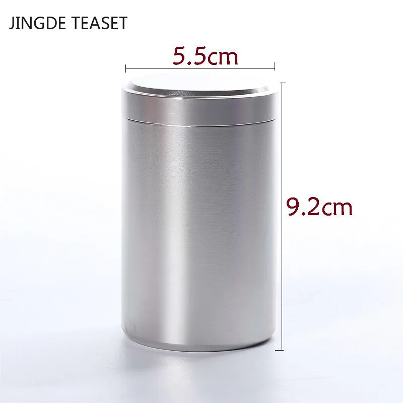 Mini Metal Tea Caddy zárt tárolótartály Hordozható utazási teásdobozok teásdobozok kávédobozok konyhai fűszercukorka tégely