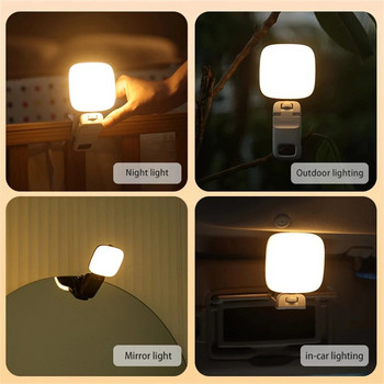 Акумулаторна лампа за селфи, закрепваща се LED запълваща светлина за телефон, лаптоп, таблет, преносима телефонна лампа за селфи, видеоконферентно увеличение