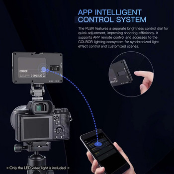 COLBOR PL8R Pocket RGB LED Video Light 2700K-6500K Димируем светлинен панел на камерата Magetic Backside APP Control за поточно предаване на живо