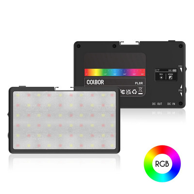 COLBOR PL8R Pocket RGB LED Video Light 2700K-6500K Димируем светлинен панел на камерата Magetic Backside APP Control за поточно предаване на живо