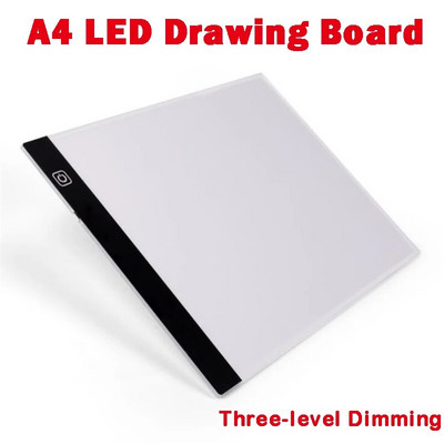 Īpaši plāns A4 LED gaismas spilventiņš Artist gaismas kastes galds, izsekošanas dēlis, dimanta krāsošanas izšūšanas rīki
