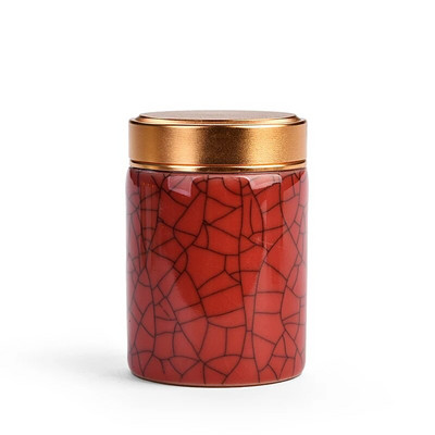 Mini kerámia tea Caddy Oolong Tieguanyin konténerek Utazó teászsákok Lezárt teásüveg kávépor Kanna Háztartási tárolótartály