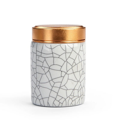 Mini kerámia tea Caddy Oolong Tieguanyin konténerek Utazó teászsákok Lezárt teásüveg kávépor Kanna Háztartási tárolótartály