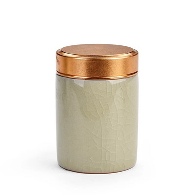 Mini kerámia tea Caddy Oolong Tieguanyin konténerek Utazó teászsákok Lezárt teásüveg kávépor Kanna Háztartási tárolótartály
