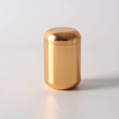 1 vnt. metalinė kapsulė Kelioninis nešiojamas arbatos sandariklis su dangteliu kavos pupelių saldainių kolekcijos laikymo bakas virtuvės saugykla