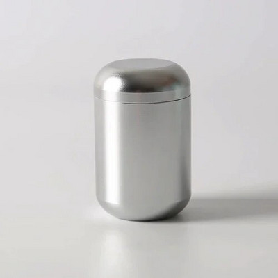 1 vnt. metalinė kapsulė Kelioninis nešiojamas arbatos sandariklis su dangteliu kavos pupelių saldainių kolekcijos laikymo bakas virtuvės saugykla