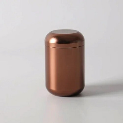 1 vnt. metalinė kapsulė Kelioninis nešiojamas arbatos sandariklis su dangteliu kavos pupelių saldainių kolekcijos laikymo bakas virtuvės saugykla