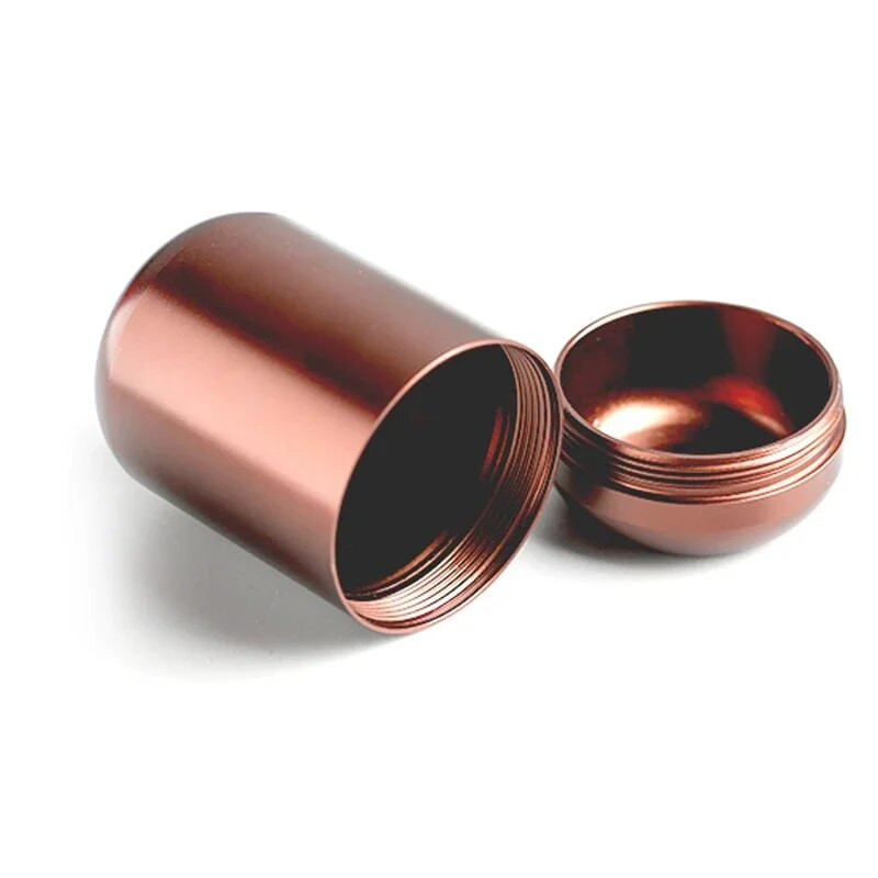 1 vnt. metalinė kapsulė Kelioninis nešiojamas arbatos sandariklis su dangteliu kavos pupelių saldainių kolekcijos laikymo bakas virtuvės saugykla