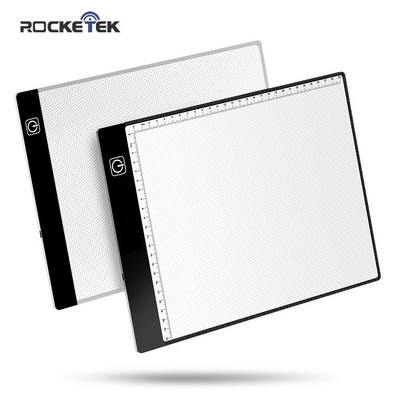 Rocketek A5 A4 LED Drawing Tablet Digital Graphics Pad USB Light Box Copy Board Electronic Art Graphic Painting Writing Table