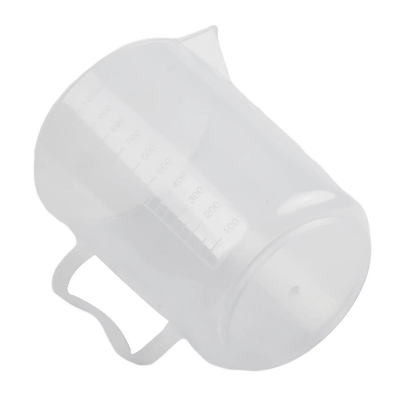 Korozijai atsparus matavimo ąsotis Virtuvės įrankiai Pienas Plastikiniai tyrimai 1000 Ml 250 Ml Chemija Kakavos kepimo aliejus