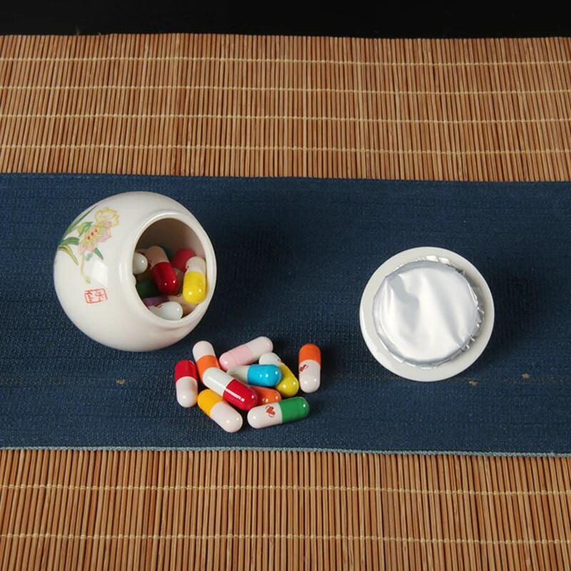 Keraminės mažos arbatos skardinės Virtuvės prieskoniai Sandėliavimo stiklainiai Saldainių ir džiovintų vaisių laikymo stiklainiai Stalinio stalo papuošimai Išskirtinės dovanos