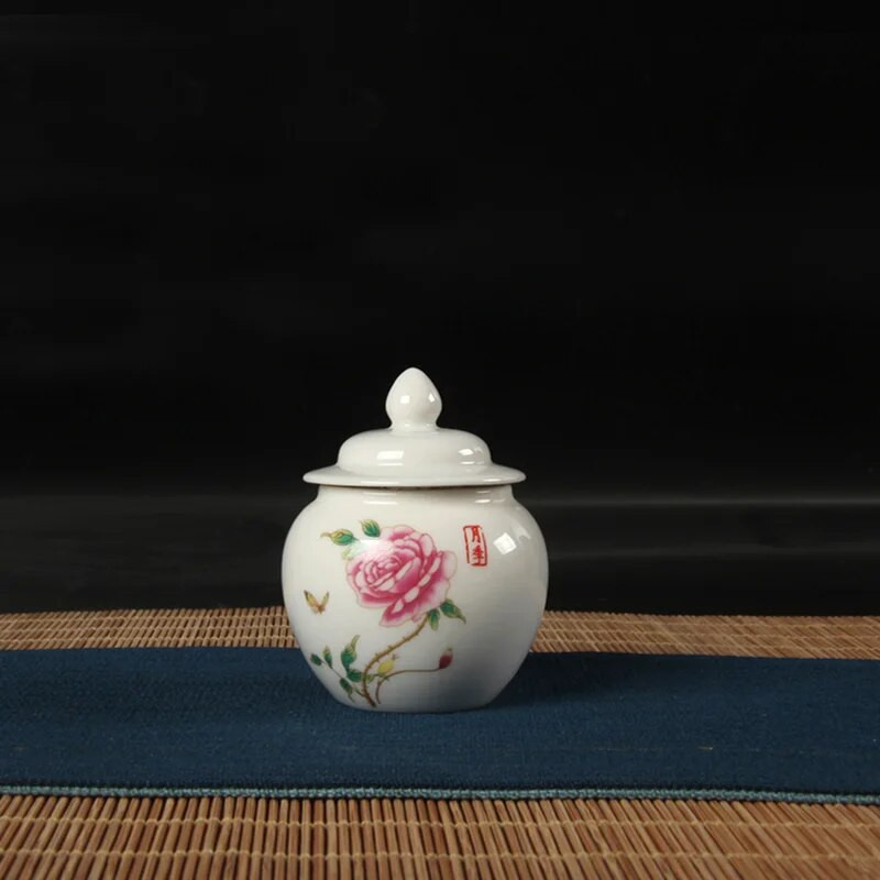 Keraminės mažos arbatos skardinės Virtuvės prieskoniai Sandėliavimo stiklainiai Saldainių ir džiovintų vaisių laikymo stiklainiai Stalinio stalo papuošimai Išskirtinės dovanos