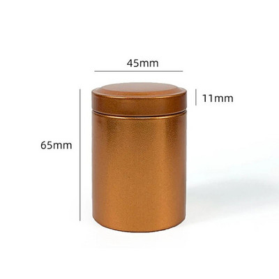 3 spalvų pasirinkimas Nešiojamam kvapui nepralaidžiam metaliniam žolelių konteineriui arbatos talpyklai