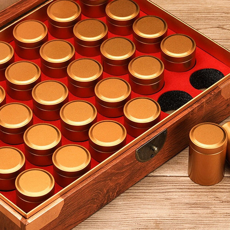 3 spalvų pasirinkimas Nešiojamam kvapui nepralaidžiam metaliniam žolelių konteineriui arbatos talpyklai