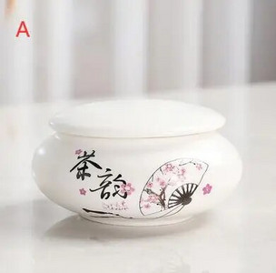 Baltos gėlės mažos keramikos namai Ganoderma lucidum arbata kavos pupelės sausainiai saldainiai sandariai uždarytos skardinės tabletės milteliai keraminė laikymo talpa