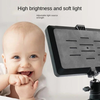 Φωτισμός LED Video Light Photography Selfie Dimmable Panel Lighting Photo Studio Live Stream Fill Lamp 4 Έγχρωμος φωτισμός 6/8 ιντσών