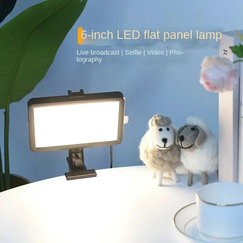 Φωτισμός LED Video Light Photography Selfie Dimmable Panel Lighting Photo Studio Live Stream Fill Lamp 4 Έγχρωμος φωτισμός 6/8 ιντσών